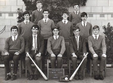 Photograph - Group, Ringwood Technical School 1967 Baseball, c 1967