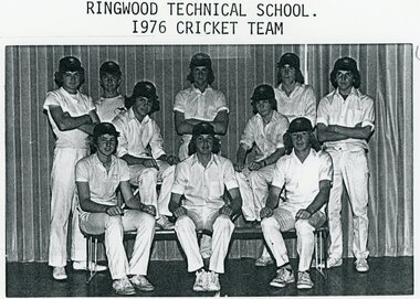 Photograph - Group, Ringwood Technical School 1976 Cricket Team, c 1976