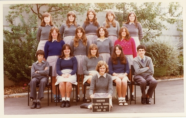 Photograph - Group, Ringwood Technical School 1977 Form 4D, c 1977