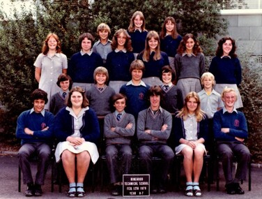 Photograph - Group, Ringwood Technical School 1979 Year 8.7, c 1979