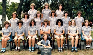 Photograph - Group, Ringwood Technical School 1980 Year 10.1, c 1980