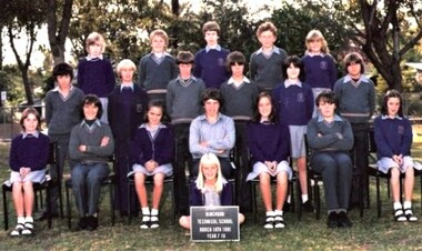 Photograph - Group, Ringwood Technical School 1981 Year 7.11, c 1981