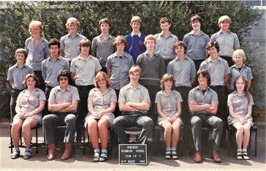 Photograph - Group, Ringwood Technical School 1982 Year 10.2, c 1982