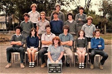 Photograph - Group, Ringwood Technical School 1983 Year 11.1, c 1983