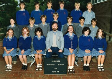 Photograph - Group, Ringwood Technical School 1984 Year 7.8
