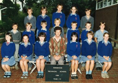 Photograph - Group, Ringwood Technical School 1984 Year 7.9