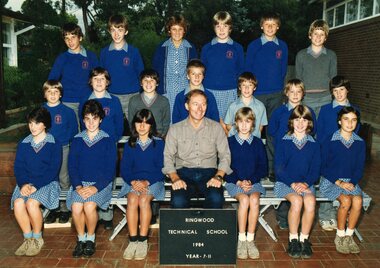 Photograph - Group, Ringwood Technical School 1984 Year 7.11, c 1984