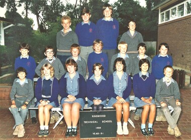 Photograph - Group, Ringwood Technical School 1984 Year 8.1, c 1984