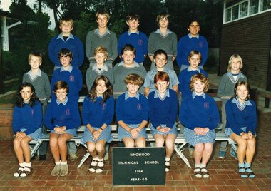Photograph - Group, Ringwood Technical School 1984 Year 8.5, c 1984