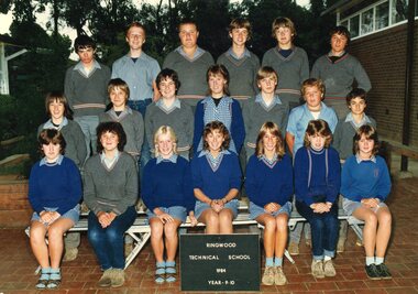 Photograph - Group, Ringwood Technical School 1984 Year 9.10, c 1984