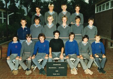 Photograph - Group, Ringwood Technical School 1984 Year 10.2, c 1984