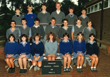 Photograph - Group, Ringwood Technical School 1984 Year 11.2, c 1984