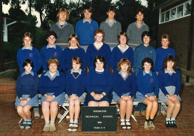 Photograph - Group, Ringwood Technical School 1984 Year 11.4, c 1984