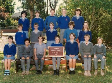 Photograph - Group, Ringwood Technical School 1985 Year 8.9, c 1985