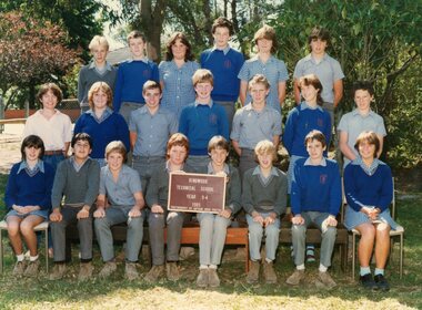 Photograph - Group, Ringwood Technical School 1985 Year 9.4, c 1985