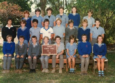 Photograph - Group, Ringwood Technical School 1985 Year 9.7, c 1985
