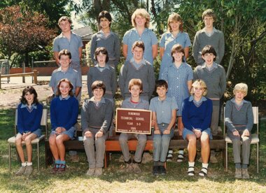 Photograph - Group, Ringwood Technical School 1985 Year 9.9, c 1985