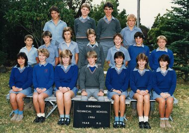Photograph - Group, Ringwood Technical School 1986 Year 9.11, c 1986