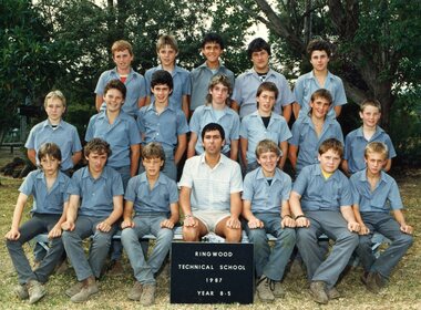 Photograph - Group, Ringwood Technical School 1987 Year 8.5, c 1987