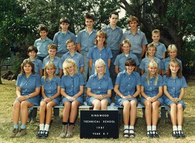 Photograph - Group, Ringwood Technical School 1987 Year 8.7, c 1987