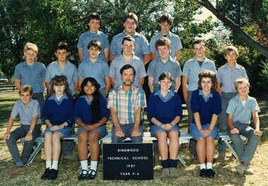 Photograph - Group, Ringwood Technical School 1987 Year 9.6, c 1987