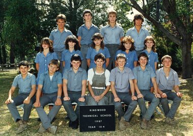 Photograph - Group, Ringwood Technical School 1987 Year 10.4, c 1987