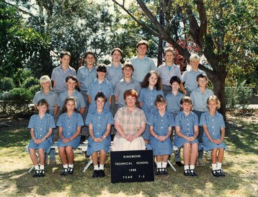 Photograph - Group, Ringwood Technical School 1988 Year 7.2, c 1988