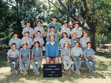 Photograph - Group, Ringwood Technical School 1988 Year 7.6, c 1988