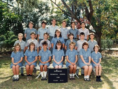Photograph - Group, Ringwood Technical School 1988 Year 8.2, c 1988