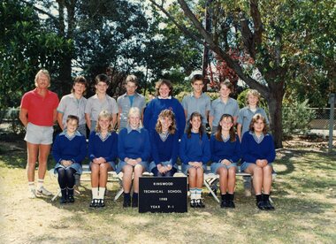 Photograph - Group, Ringwood Technical School 1988 Year 9.1, c 1988