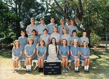 Photograph - Group, Ringwood Technical School 1988 Year 9.4, c 1988