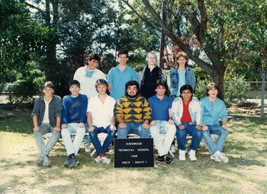Photograph - Group, Ringwood Technical School 1988 ARCH DRAFT 1, c 1988