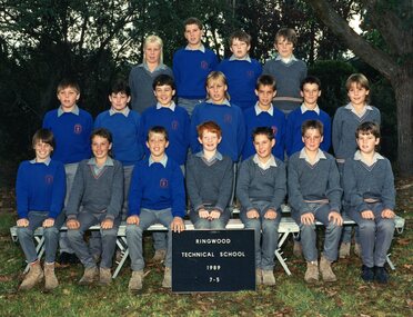 Photograph - Group, Ringwood Technical School 1989 Year 7.5, c 1989