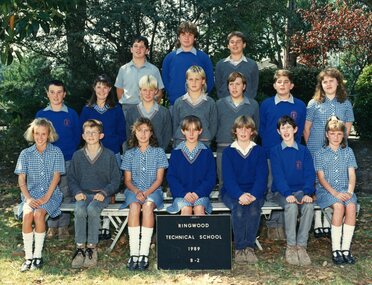 Photograph - Group, Ringwood Technical School 1989 Year 8.2, c 1989
