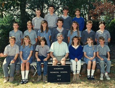 Photograph - Group, Ringwood Technical School 1989 Year 8.3, c 1989