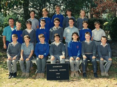 Photograph - Group, Ringwood Technical School 1989 Year 8.5, c 1989