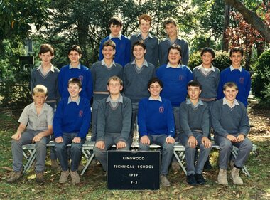 Photograph - Group, Ringwood Technical School 1989 Year 9.3, c 1989
