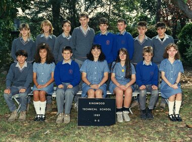 Photograph - Group, Ringwood Technical School 1989 Year 9.5, c 1989