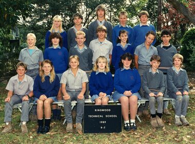 Photograph - Group, Ringwood Technical School 1989 Year 9.7, c 1989