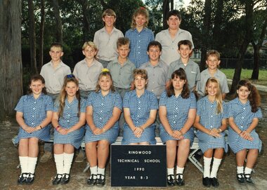 Photograph - Group, Ringwood Technical School 1990 Year 8.3, c 1990