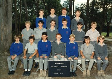Photograph - Group, Ringwood Technical School 1990 Year 8.4, c 1990