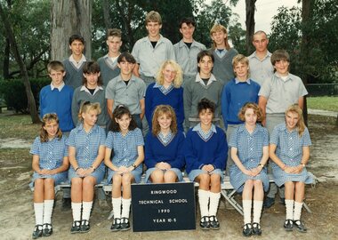 Photograph - Group, Ringwood Technical School 1990 Year 10.5, c 1990