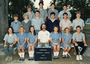Photograph - Group, Ringwood Technical School 1990 Year 11.6, c 1990