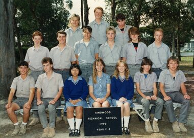Photograph - Group, Ringwood Technical School 1990 Year 11.7, c 1990