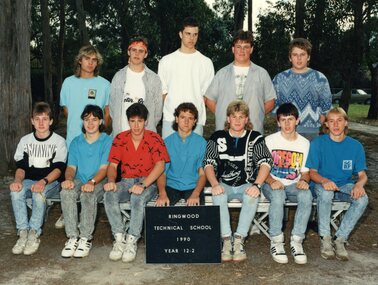 Photograph - Group, Ringwood Technical School 1990 Year 12.2, c 1990
