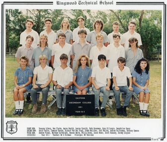 Photograph - Group, Eastern Secondary College 1991 Year 10.3, c 1991