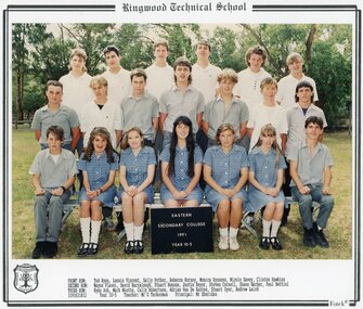 Photograph - Group, Eastern Secondary College 1991 Year 10.5, c 1991