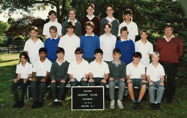 Photograph - Group, Eastern Secondary College 1992 Section 8.1, c 1992
