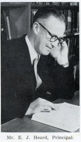 Photograph, Ringwood Technical School Principal E J Heard