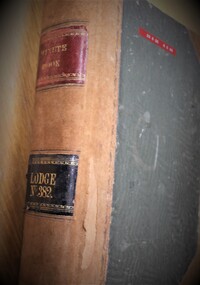 Book - Minute Book, Minute book Lodge No. 382 Ringwood 1925-1936